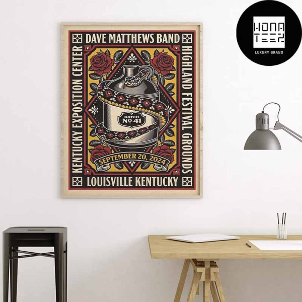 Dave Matthews Band Concert at Bourbon And Beyond Festival Louisville KY On September 20 2024 Fan Gifts Home Decor Poster Canvas