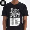 Dropkick Murphys North America Fall 2024 Tour Date Fan Gift Two Sides Classic T-Shirt