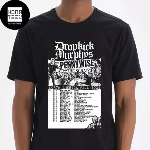 Dropkick Murphys North America Fall 2024 Tour Date Fan Gift Classic T-Shirt