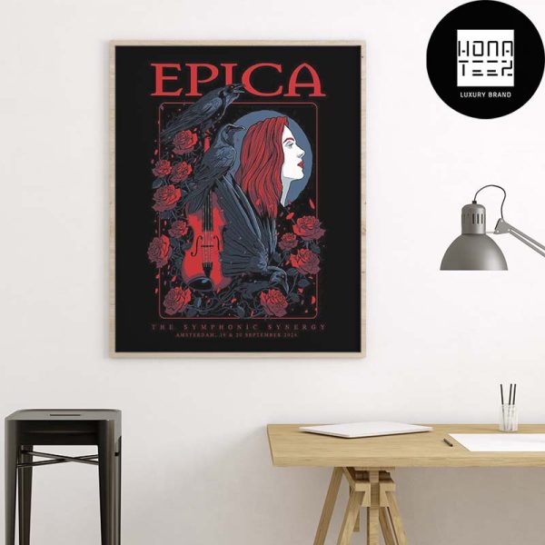 EPICA The Symphonic Synergy Show Amsterdam On 19-20 September 2024 Fan Gifts Home Decor Poster Canvas