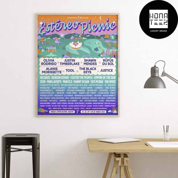 Festival Estéreo Picnic 2025 Lineup Fan Gifts Home Decor Poster Canvas