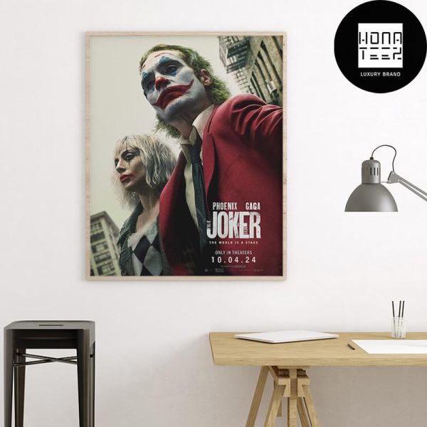 Joker Folie à Deux The World Is A Stage No Longer Unnoticed Fan Gifts Home Decor Poster Canvas