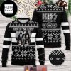 Kiss Band End Of The Road With Signature Member Black Color 2024 Ugly Christmas Sweater