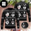 Kiss Band Merry Christmas With Orange Color 2024 Ugly Christmas Sweater