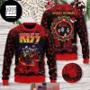 Kiss Band Merry Christmas With Orange Color 2024 Ugly Christmas Sweater