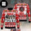 Kiss Band With Golden Logo Band And Wearing Santa Hat 2024 Ugly Christmas Sweater