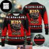 Kiss Band With Member Wear Santa Hat 2024 Ugly Christmas Sweater