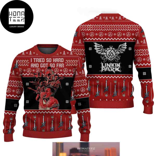 Linkin Park I Tried So Hard And Got So Far 2024 Ugly Christmas Sweater