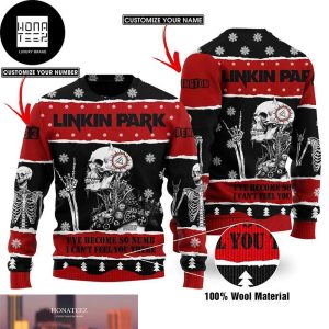 Linkin Park I’ve Become So Numb I Can’t Feel You There Customize Name And Number 2024 Ugly Christmas Sweater