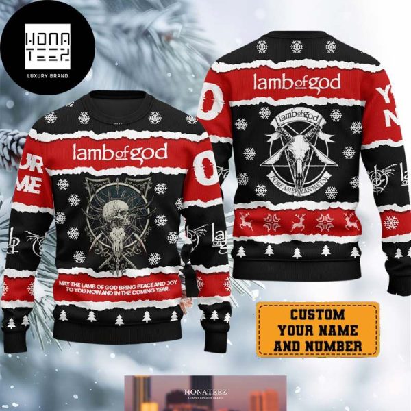 May The Lamb Of God Bring Peace And Joy To You Now And In The Coming Year 2024 Ugly Christmas Sweater