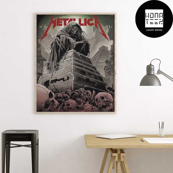 Metallica Concert At Estadio GNP Seguros in Mexico City Mexico On September 20 2024 Fan Gifts Home Decor Poster Canvas