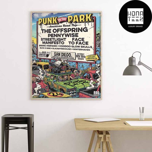 Punk In The Park Returns To Southern California On November 16th At Snapdragon Stadium Fan Gifts Home Decor Poster Canvas