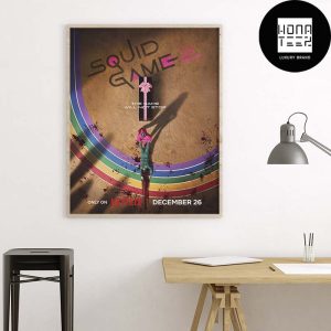 SQUID GAME Season 2 On December 26 2024 On Netflix Fan Gifts Home Decor Poster Canvas