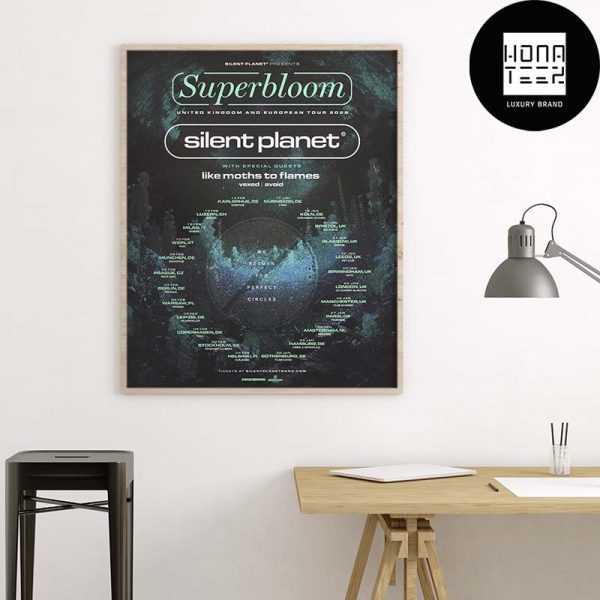 Silent Planet Band SUPERBLOOM United Kingdom And European Tour 2025 Fan Gifts Home Decor Poster Canvas