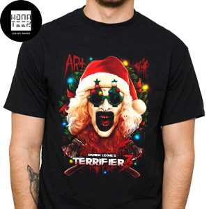 Terrifier 3 Milk And Carnage Art The Clown Fancy Santa Classic T-Shirt