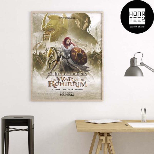 The Lord of the Rings The War of the Rohirrim Movie First Poster Fan Gifts Home Decor Poster Canvas