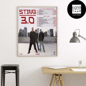 The Sting 3.0 Tour Date In 2025 Latin America And EU UK Fan Gifts Home Decor Poster Canvas