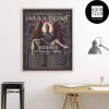 Dark Funeral LET THE DEVIL IN European Winter Tour 2025 Fan Gifts Home Decor Poster Canvas