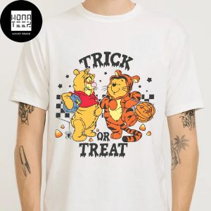 Winnie The Pooh And Tigger Trick Or Treat Halloween 2024 Fan Gifts Classic T-Shirt