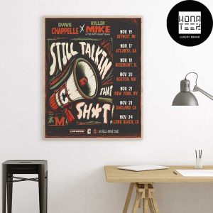 David Chappelle X Killer Mike Still Talkin That Shit The Tour 2024 Fan Gifts Home Decor Poster Canvas