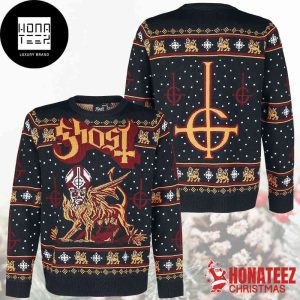 Ghost Band Papa Emeritus X Chimera Xmas Gifts 2024 Ugly Christmas Sweater