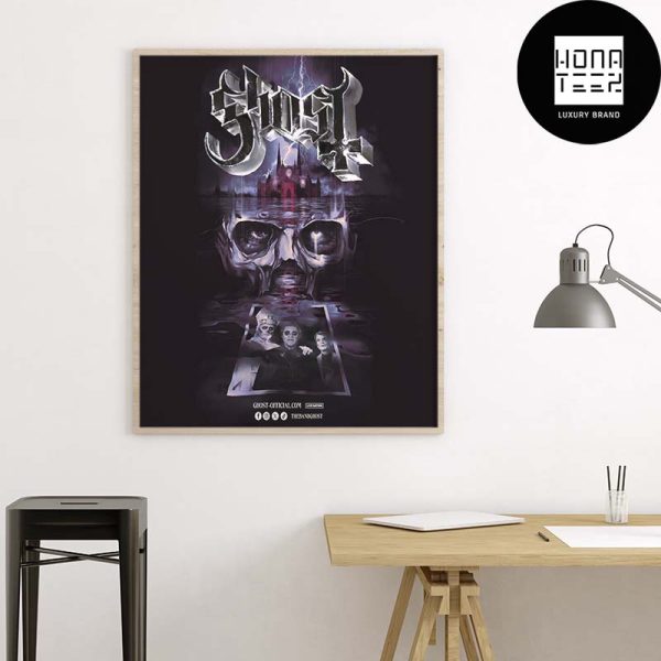 Ghost Band World Tour 2025 Logo Fan Gifts Home Decor Poster Canvas