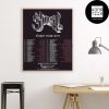 Ghost Band World Tour 2025 Logo Fan Gifts Home Decor Poster Canvas