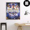 MLB 2024 World Series Champion Los Angeles Dodgers New Design Fan Gifts Home Decor Poster Canvas