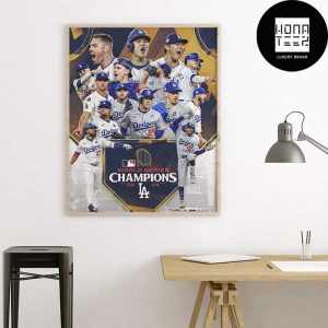 MLB 2024 World Series Champion Los Angeles Dodgers New Design Fan Gifts Home Decor Poster Canvas