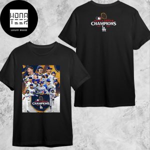 MLB 2024 World Series Champion Los Angeles Dodgers New Design Fan Gifts Two Sides Classic T-Shirt