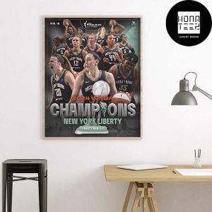 New York Liberty Win WNBA Championship 2024 Poster Canvas