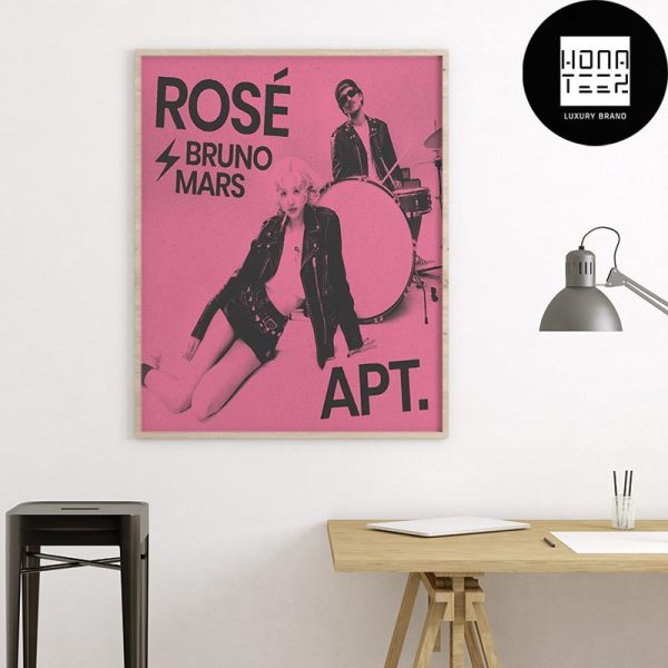 ROSÉ And Bruno Mars New Collaboration Single APT. Fan Gifts Home Decor Poster Canvas