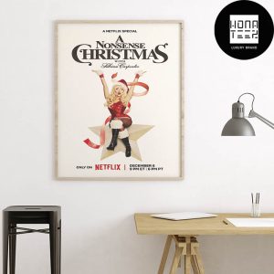 A Nonsense Christmas With Sabrina Carpenter On Netflix 2024 Fan Gifts Home Decor Poster Canvas