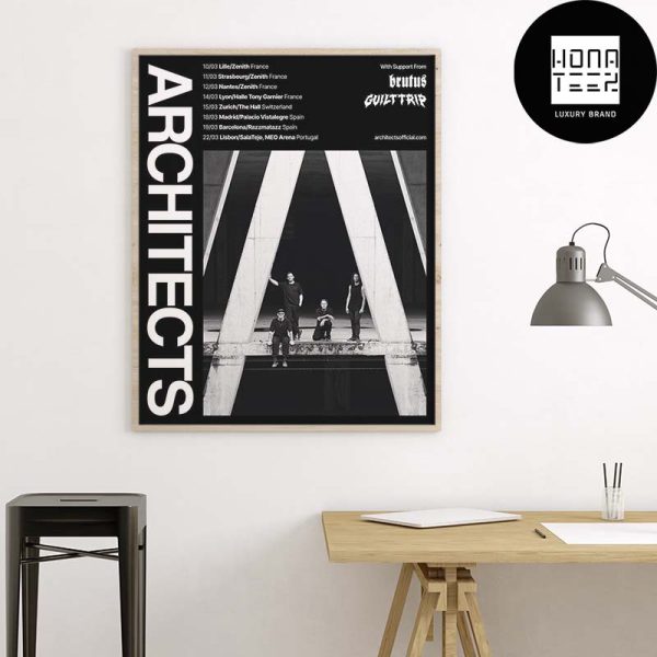 Architects 2025 Spring EU Tour Dates Fan Gifts Home Decor Poster Canvas