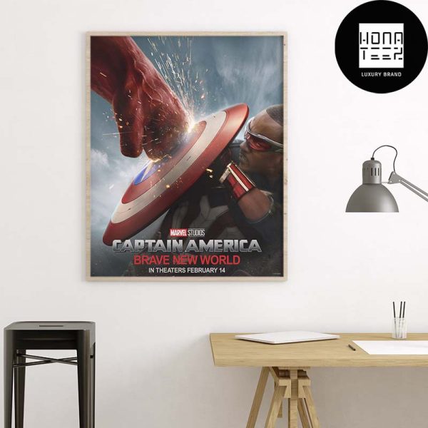 Captain America Brave New World New Artwork Fan Gifts Home Decor Poster Canvas