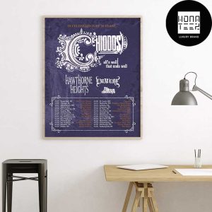 Chiodos 20th Anniversary Of All’s Well That Ends Well 2025 Tour Dates Fan Gifts Home Decor Poster Canvas