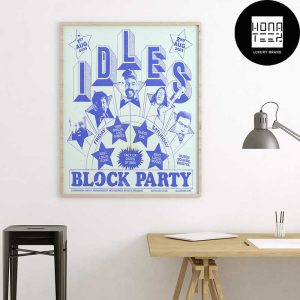 Idles Band Block Party 2025 In UK Fan Gifts Home Decor Poster Canvas