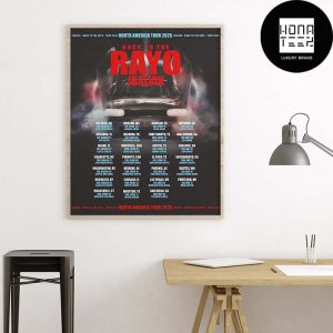 J Balvin Back to the Rayo 2025 North American Tour Dates Fan Gifts Home Decor Poster Canvas