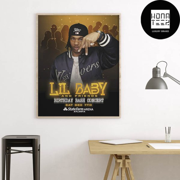 Lil Baby And Friends Birthday Bash Concert On December 7th 2024 Fan Gifts Home Decor Poster Canvas