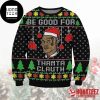 Be Good For Thanta Clauth Mike Tyson Xmas Gifts 2024 Ugly Christmas Sweater