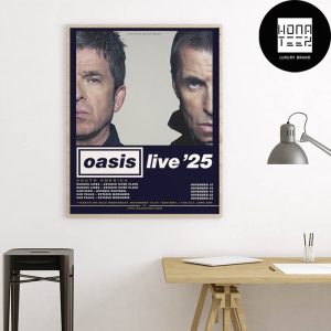 Oasis Live 25 In South America Tour Dates Fan Gifts Home Decor Poster Canvas