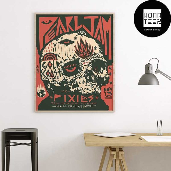 Pearl Jam Show At People First Stadium Gold Coast Australia On November 13 2024 Fan Gifts Home Decor Poster Canvas