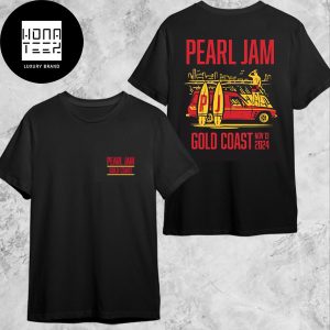 Pearl Jam Show At People First Stadium Gold Coast Australia On November 13 2024 Red Version Fan Gifts Two Sides Classic T-Shirt