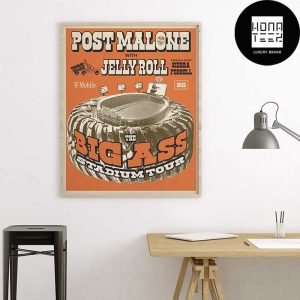 Post Malone The BIG ASS Stadium Tour 2025 Fan Gifts Home Decor Poster Canvas