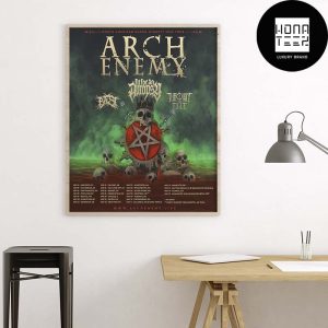 Arch Enemy North American Blood Dynasty Tour 2025 Tour Dates Fan Gifts Home Decor Poster Canvas