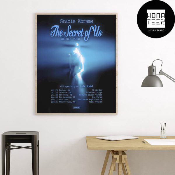 Gracie Abrams The Secret Of Us Deluxe Tour North America Summer 2025 Fan Gifts Home Decor Poster Canvas