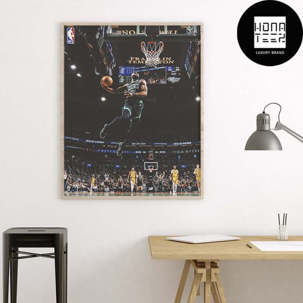 NBA Boston Celtics Jaylen Brown Airborne Fan Gifts Home Decor Poster Canvas