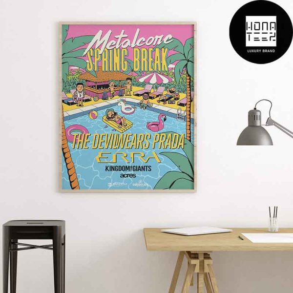 The Devil Wears Prada Band Metalcore Spring Break Tour 2025 Fan Gifts Home Decor Poster Canvas